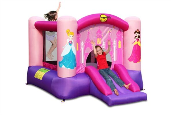 מתקן קפיצה נסיכות עם מגלשה וכדורסל Happy Hop 9201P