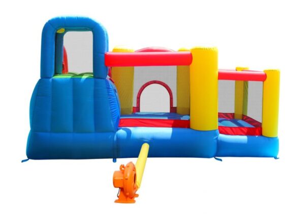 ⁦מתנפח ג'ימבו 7 תחנות מבית הפיהופ דגם 9359 כולל קיר טיפוס ומגלשה⁩ – תמונה ⁦2⁩