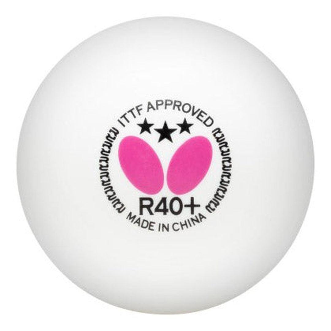 חב' 12 כדורי טנ"ש בטרפליי Butterfly Three-Star Ball R40+ – תמונה 2
