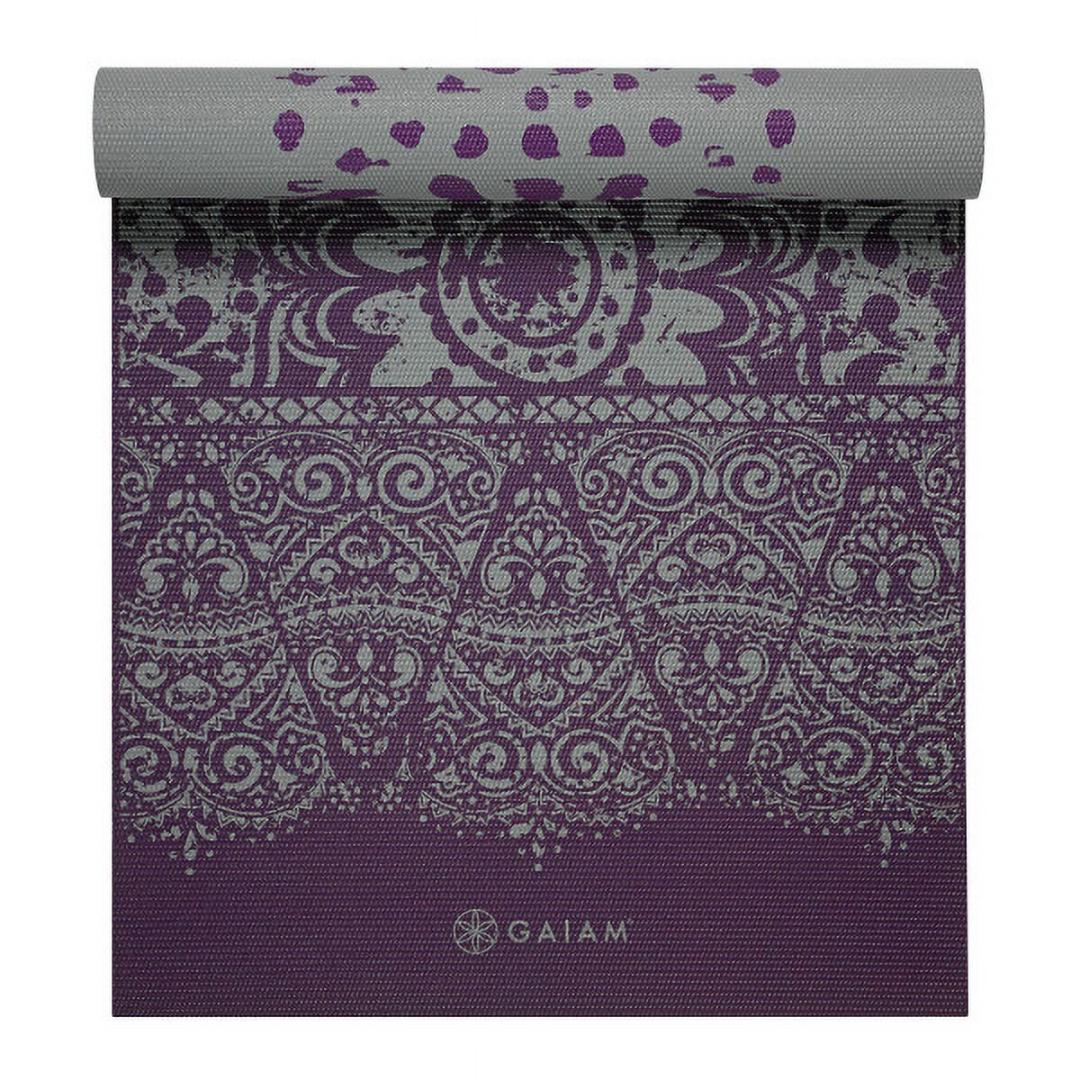 מזרן יוגה פרימיום 6 מ"מ דו צדדי REVERSIBLE PLUM ETCHING