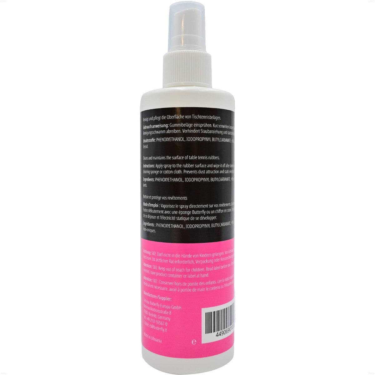 ספריי לניקוי גומיות טנ"ש 250 מ"ל butterfly RUBBER CLEANER 250ml – תמונה 3