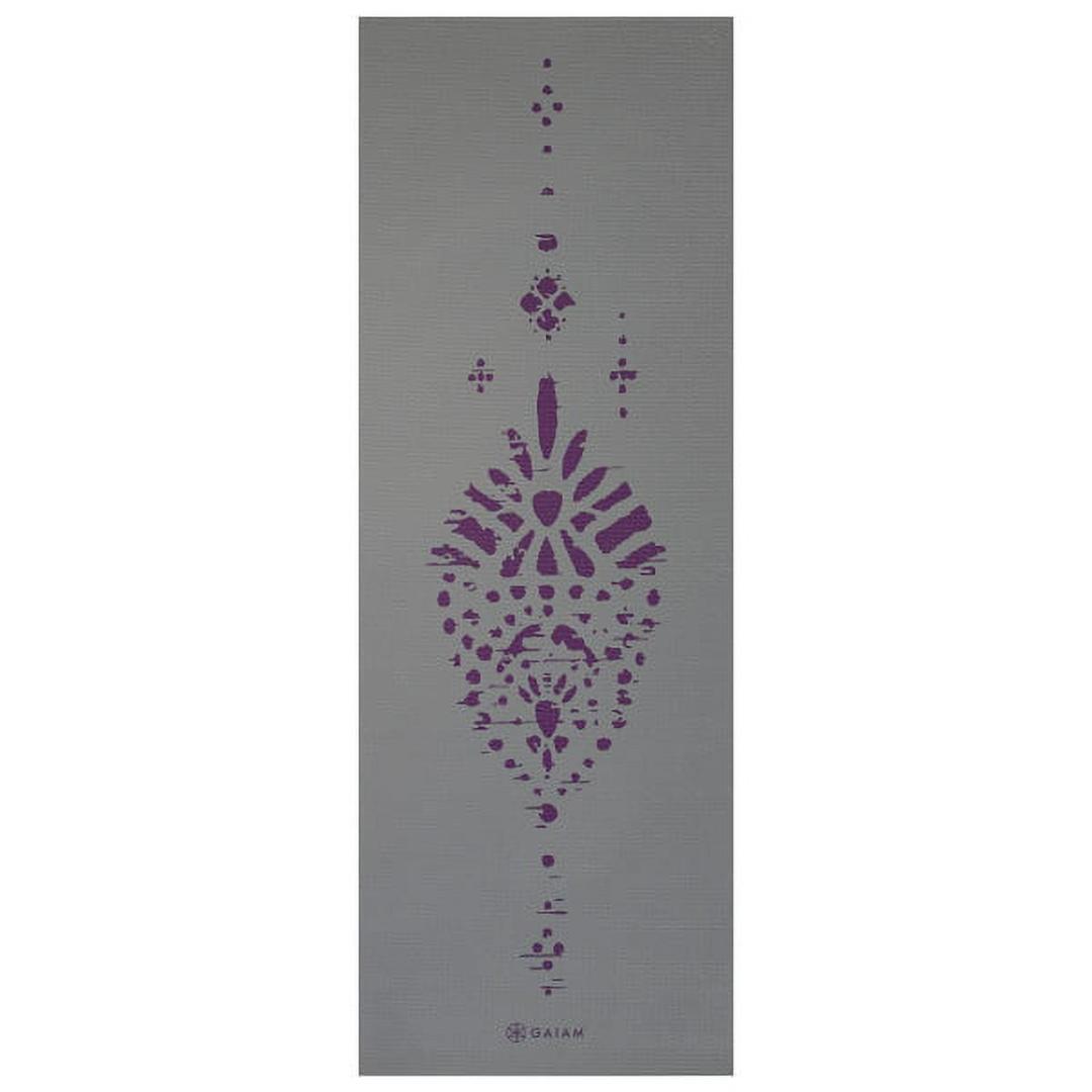 מזרן יוגה פרימיום 6 מ"מ דו צדדי REVERSIBLE PLUM ETCHING – תמונה 4