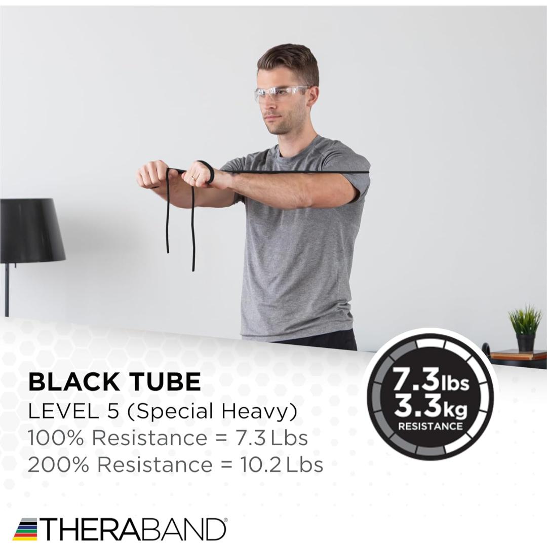 גומיית טיובינג במגוון התנגדויות THERABAND Professional Latex Resistance Tubing – תמונה 4