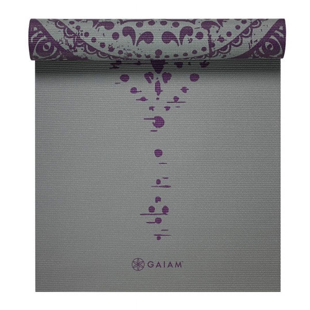 מזרן יוגה פרימיום 6 מ"מ דו צדדי REVERSIBLE PLUM ETCHING – תמונה 2