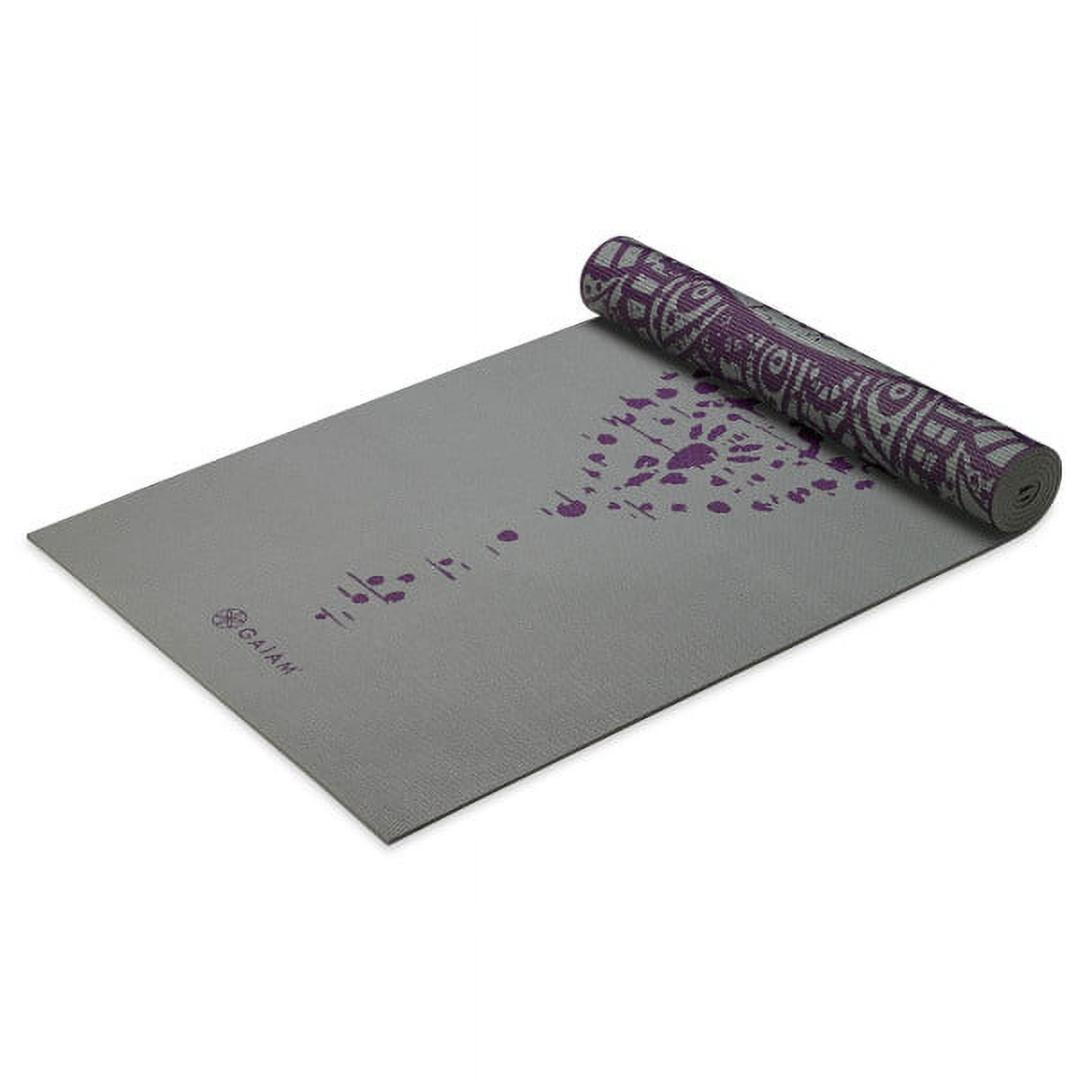מזרן יוגה פרימיום 6 מ"מ דו צדדי REVERSIBLE PLUM ETCHING – תמונה 6