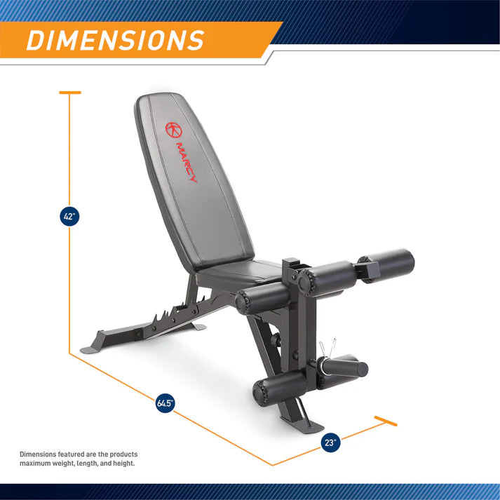 ⁦ספת משקולות מתכווננת Marcy Deluxe Utility SB-350⁩ – תמונה ⁦8⁩