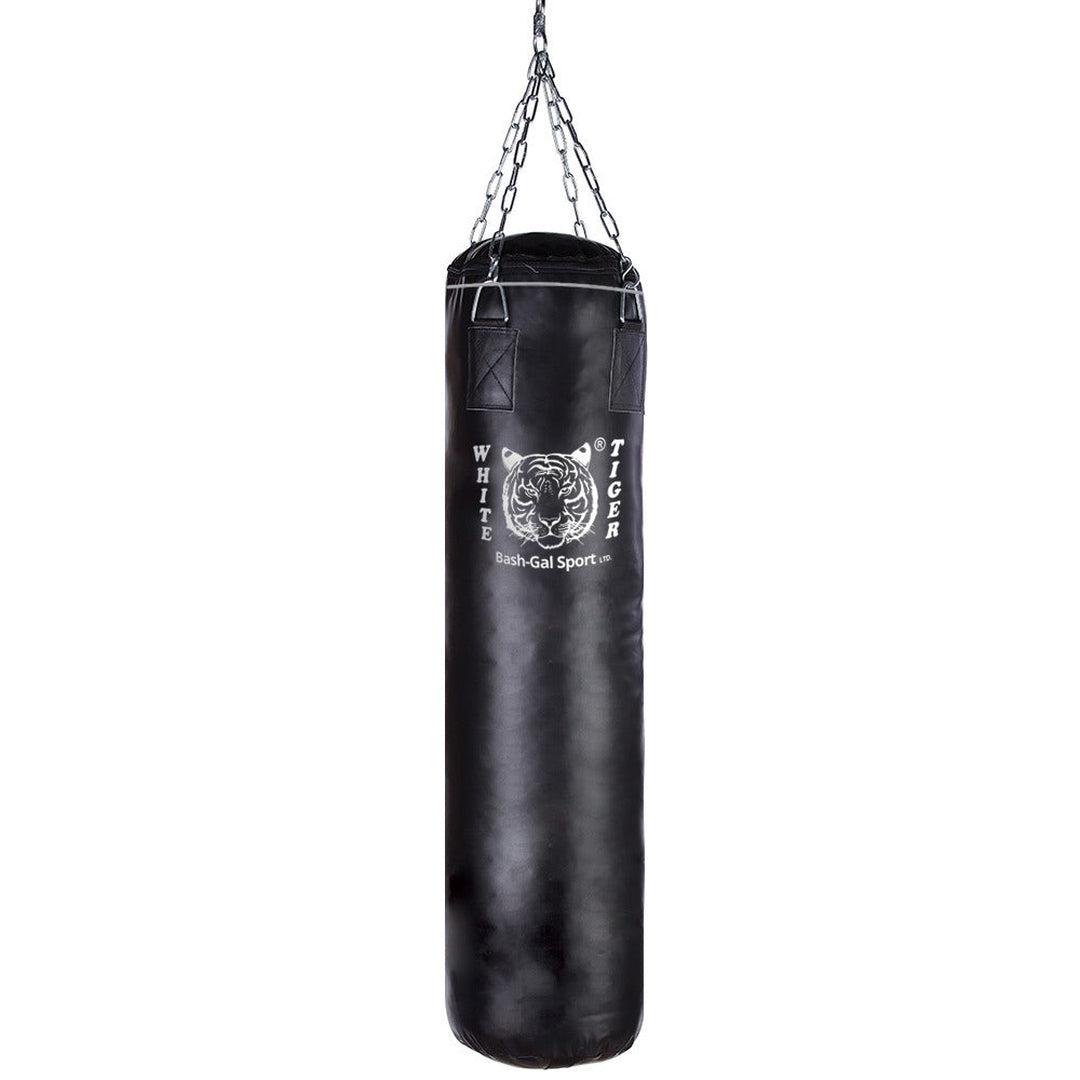 שק איגרוף שחור מעור (מגוון גבהים) *מלא* Black leather punching bag