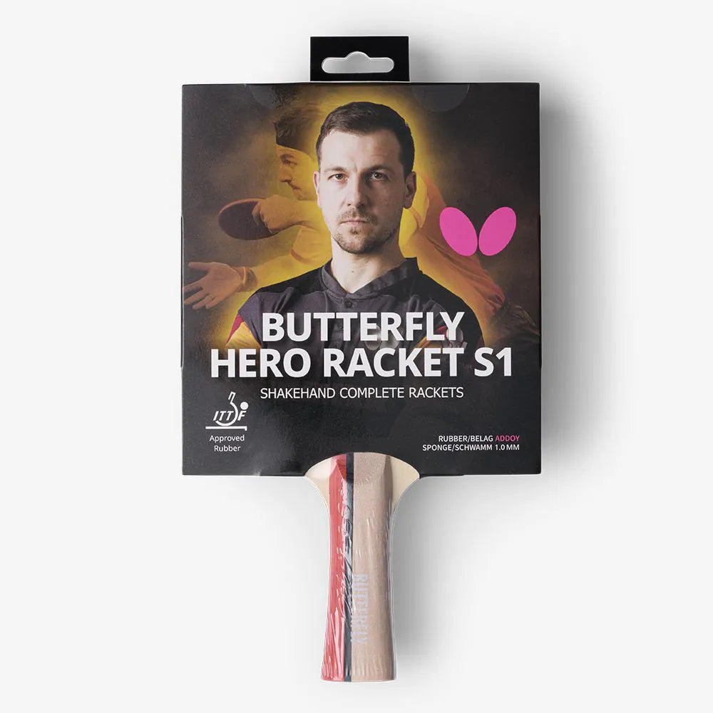 מחבט טנ"ש בטרפליי Butterfly HERO Racket - S1 Timo Boll – תמונה 2