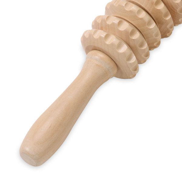 רולר עיסוי קמור מעץ - RELAX CURVED MASSAGE ROLLER – תמונה 2