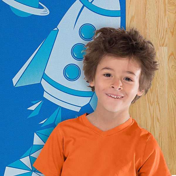 מזרן יוגה פרימיום 4 מ"מ לילדים Blue Rocket – תמונה 4