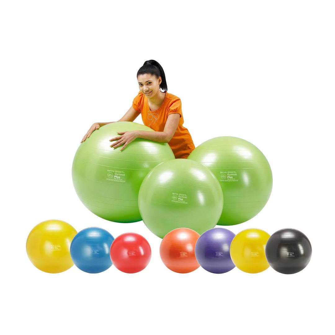 כדור פיזיו שחור 65 ס"מ Gymnic Plus BRQ – תמונה 2