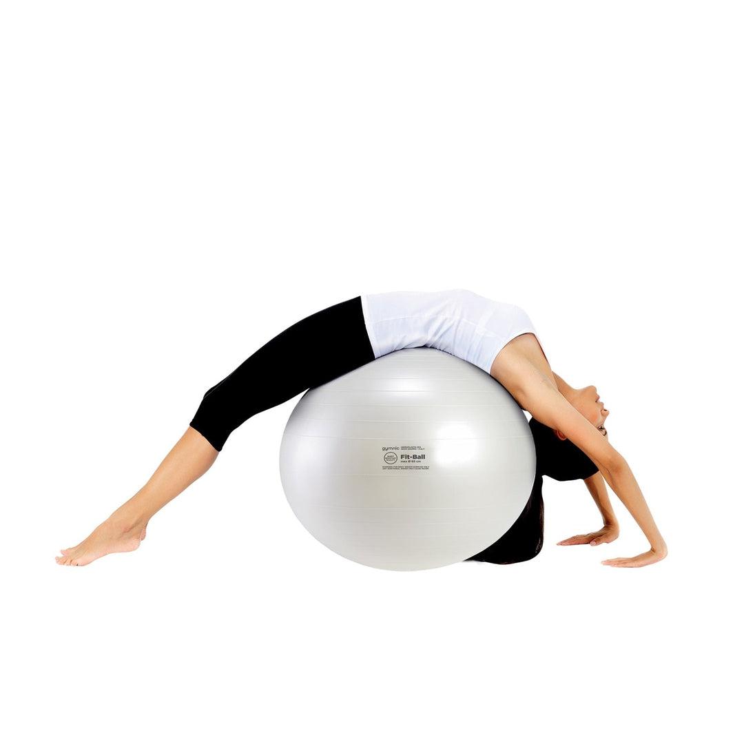 כדור פיזיו לבן פנינה במגוון גדלים Gymnic Fit-Ball BRQ – תמונה 3