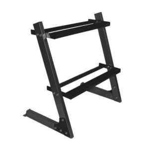 מעמד שחור  2 קומות למשקולות יד  73x75x50 ס"מ