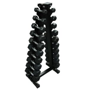 מעמד משולש למשקולות יד (10 זוגות) Triangle dumbbell stand