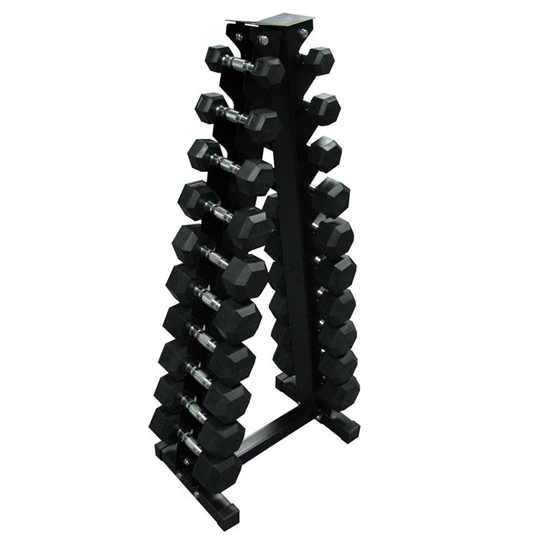 מעמד משולש למשקולות יד (10 זוגות) Triangle dumbbell stand