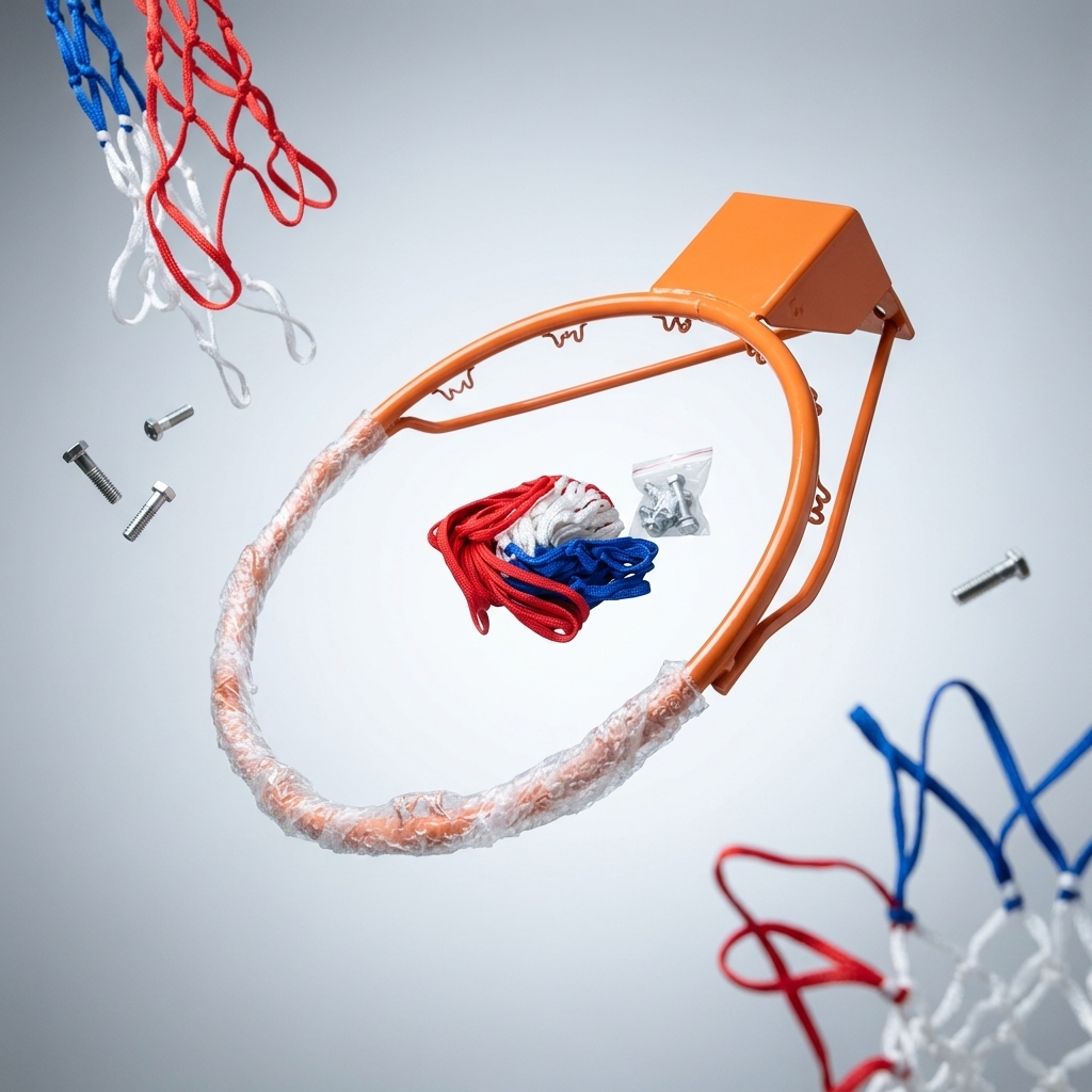 טבעת כדורסל עם רשת Basketball ring with net – תמונה 4