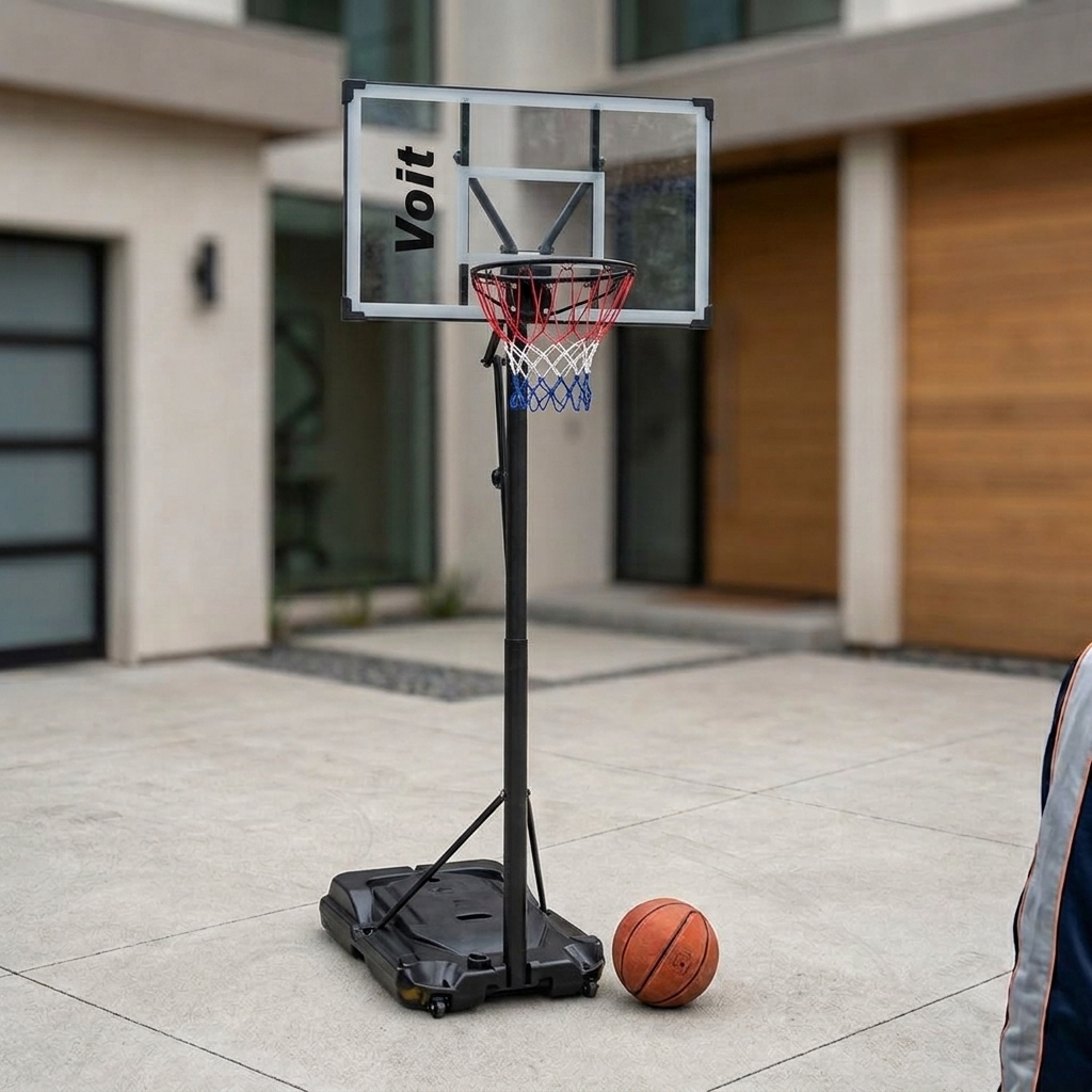 מתקן סל עם לוח פוליקרבונאט שקוף 51 אינץ' Pool basketball hoop – תמונה 2