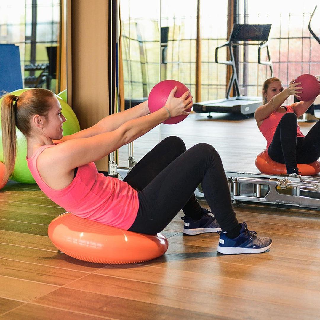 כרית פיתה באלאנס, צבע כתום, 55 ס"מ Gymnic Disco Sport – תמונה 6