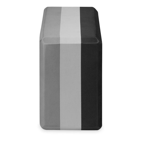 יוגה בלוק פרימיום TRI COLOR - CHARCOLE – תמונה 3