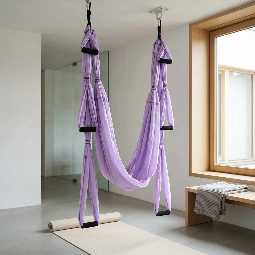 נדנדת יוגה YOGA SWING בחלל החדר